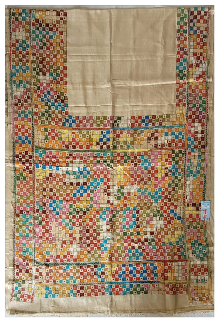 Kantha on Tussar 7