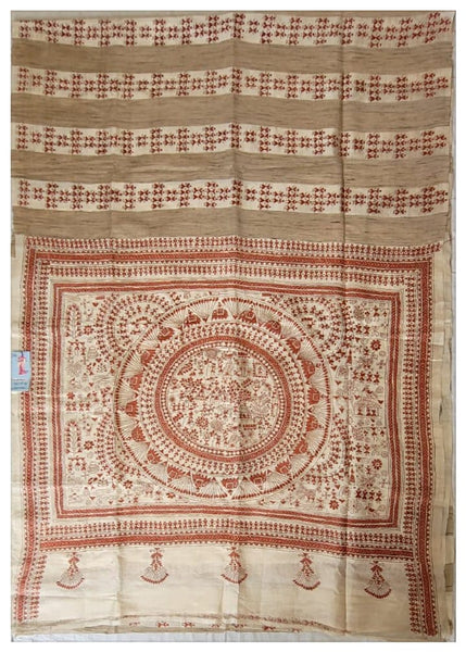 Kantha on Tussar 8