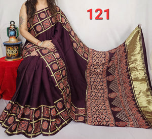 Ajrakh Print Modal Silk Style 44