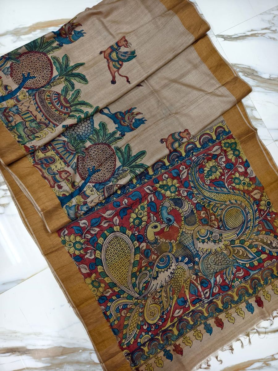 Kalahasti Kalamkari on Tusar Style 13