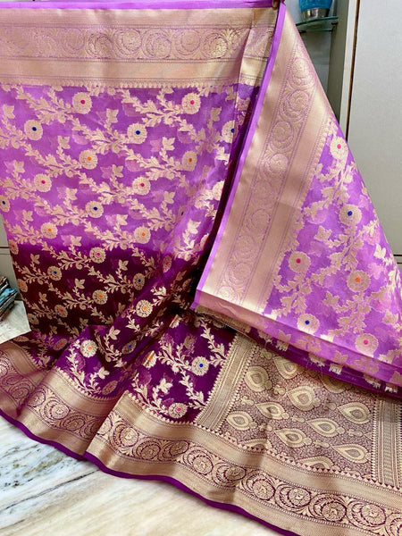 Banarasi Jacquard Semi Kora Organza Style 9